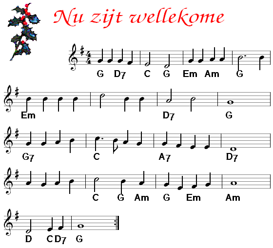 Nu zijt wellekome